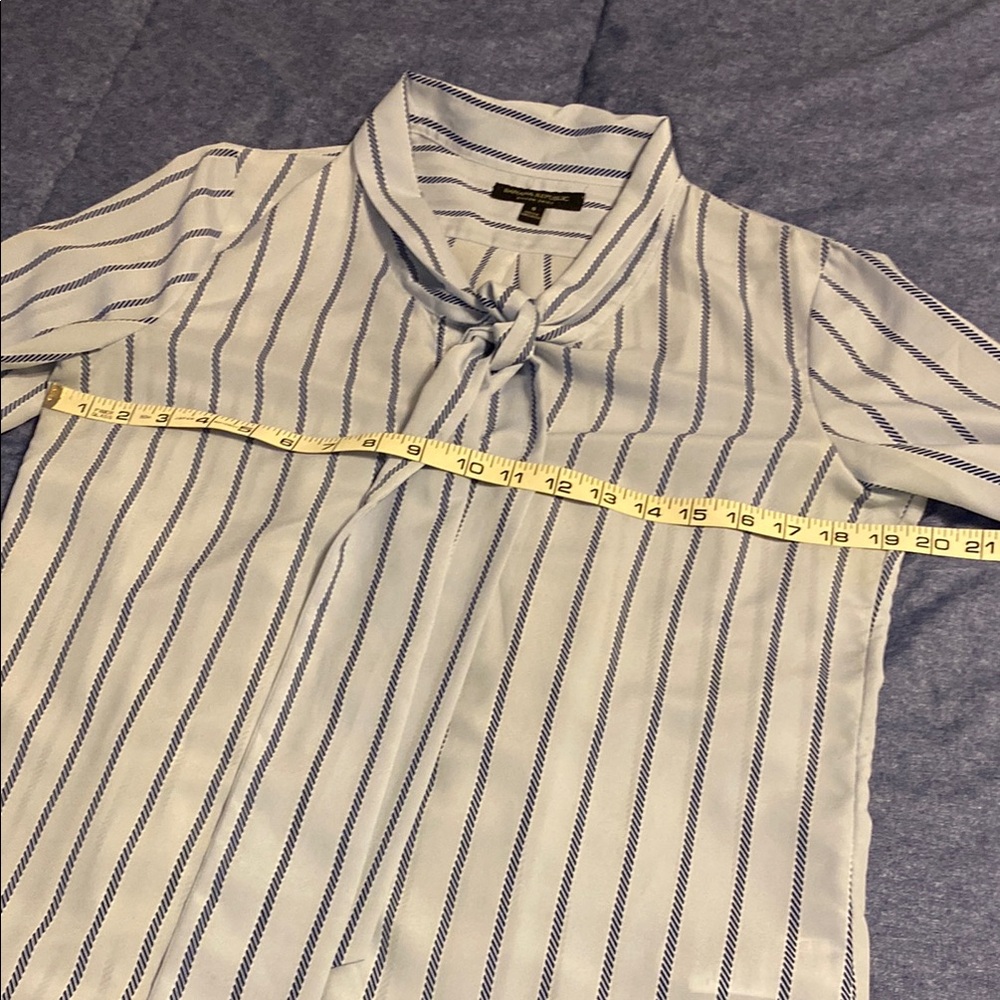 Striped Blue and White Women's Dillons Shirt - Picture 6 of 10